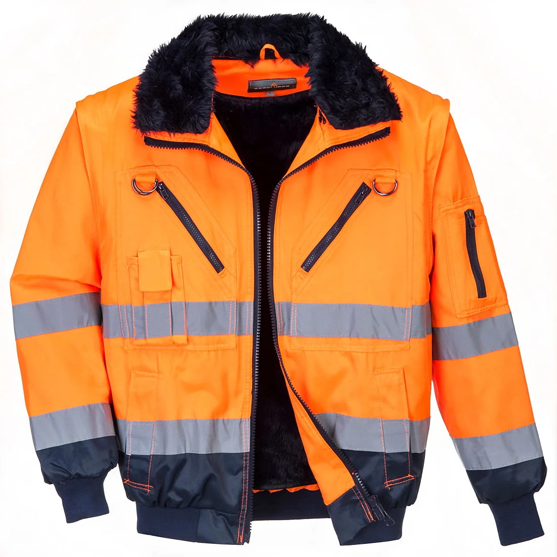 PORTWEST PJ50 Hi-Vis 3-in-1 Pilotjack Oranje/marine