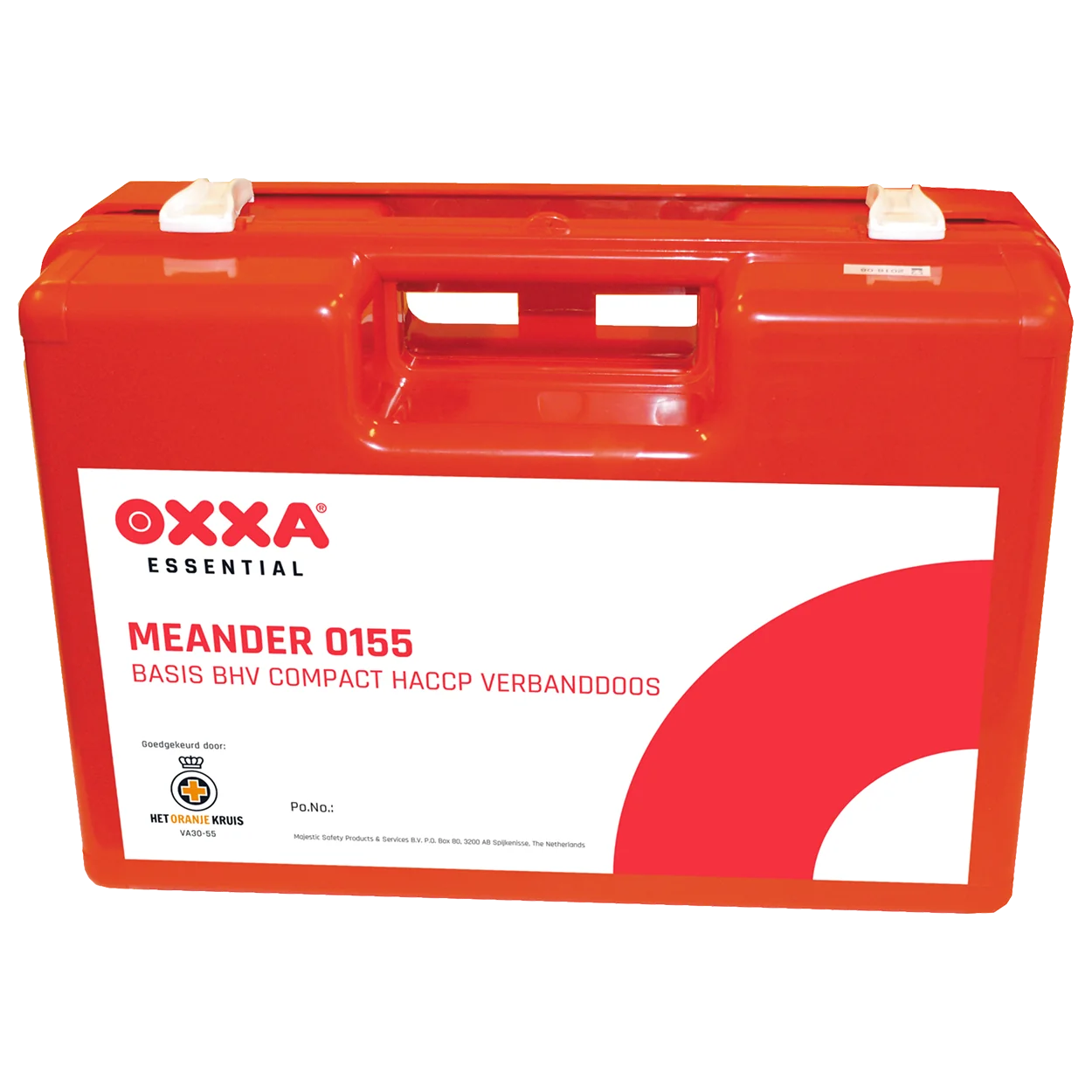 OXXA Meander 0155 BHV HACCP verbanddoos Rood