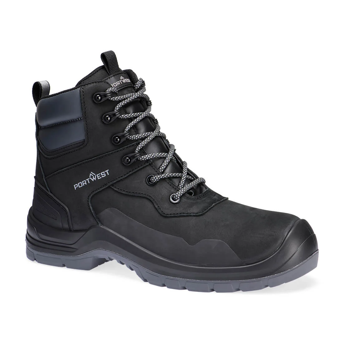 PORTWEST FV06 Composiet nubuck enkellaars S7L LG FO SR SC Zwart