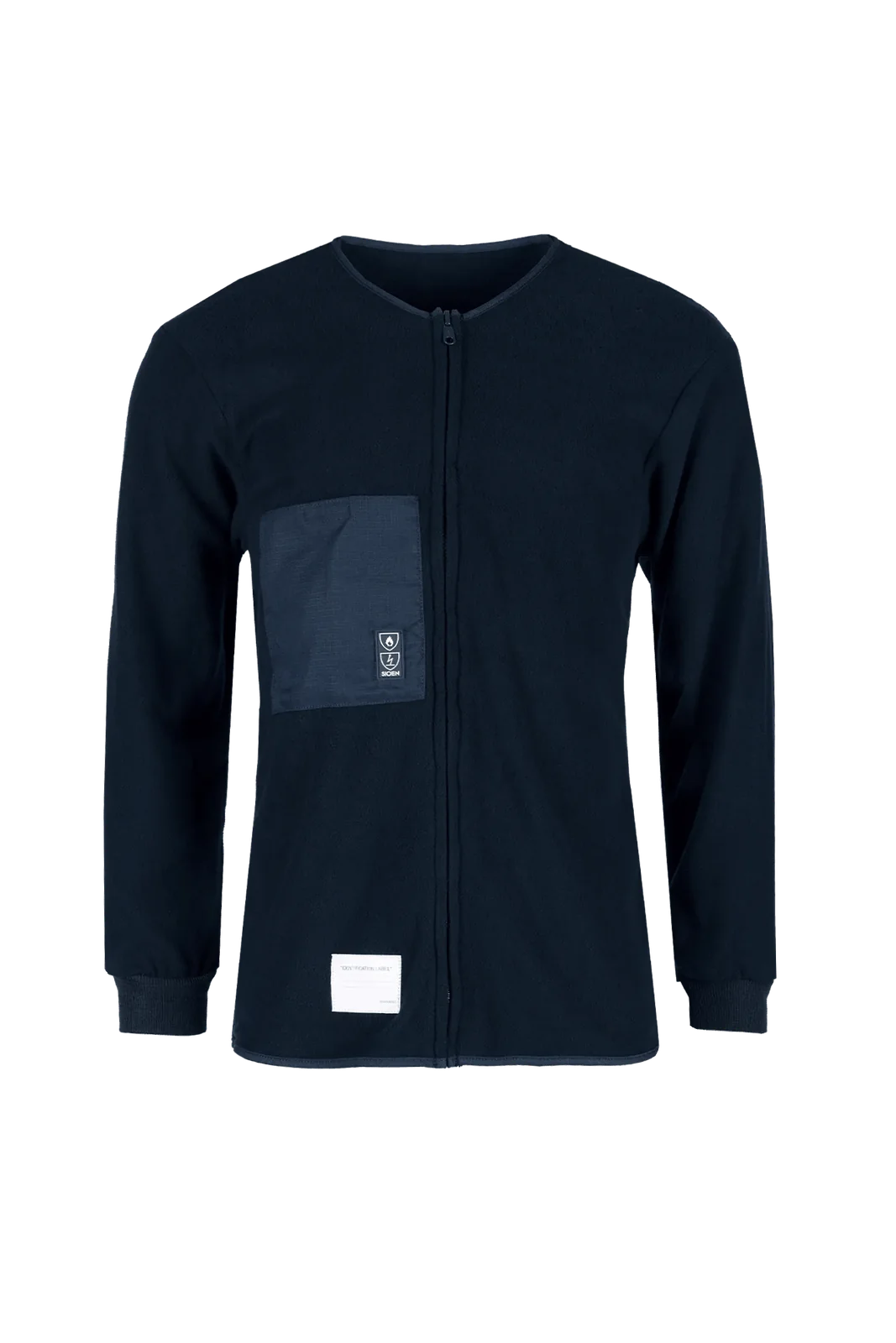 Sioen Troston Vlamvertragende, antistatische fleecevoering, lange mouwen Marineblauw