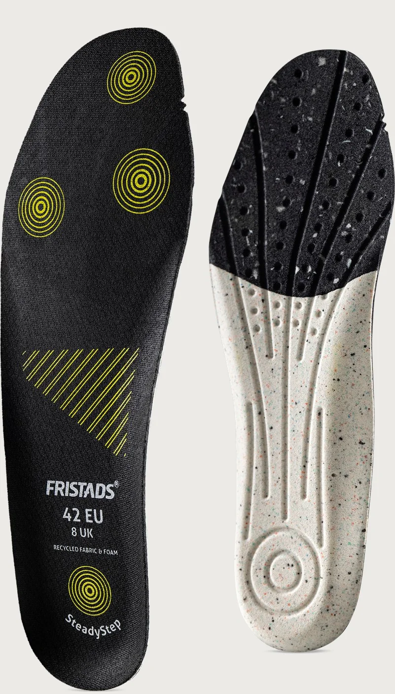 Fristads SteadyStep Inlegzool, 5 mm drop Zwart