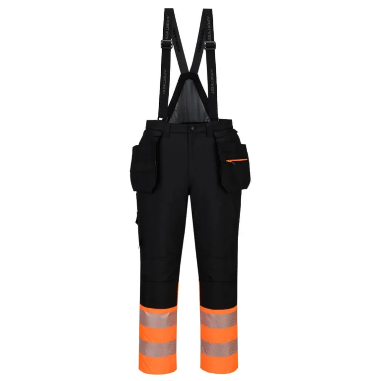PORTWEST DX437 DX4 Hi-Vis Klasse 1 Winter Amerikaanse Overall Oranje/zwart