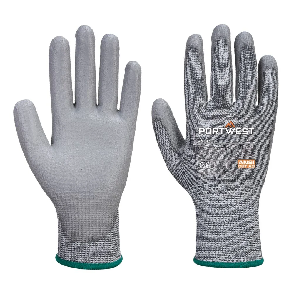 PORTWEST VB622 Automaat Cut C13 PU Handschoen (afname per 144 paar) Grijs