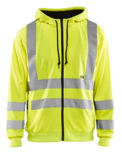 33461974 Hooded Sweatshirt met rits High Vis aanzicht 3