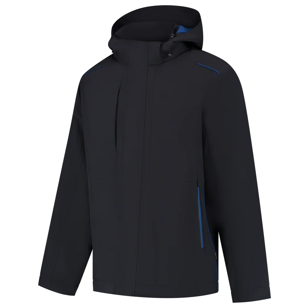 Tricorp 402703 Winter Tech Shell Accent Marineblauw / Koningsblauw