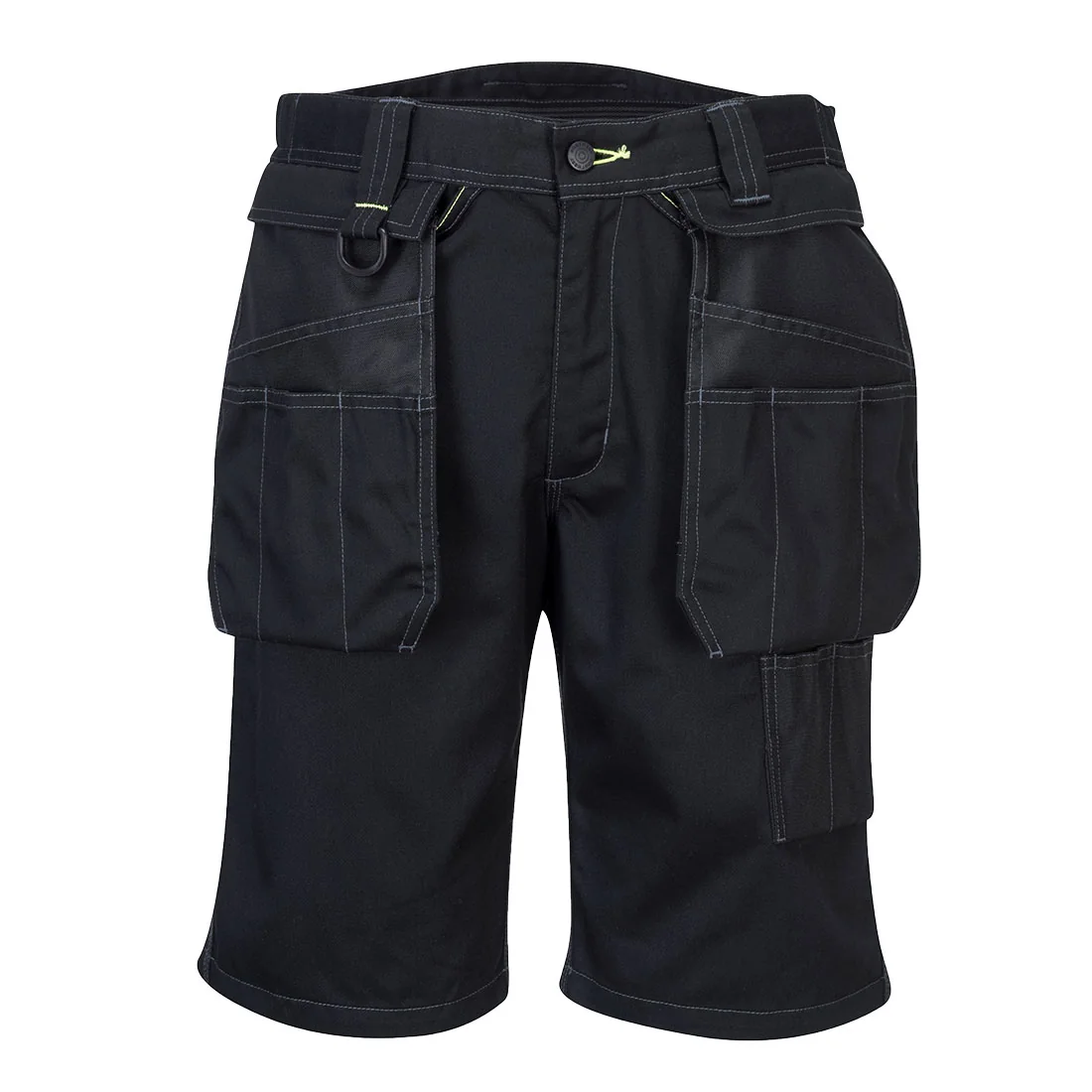 PORTWEST PW345 PW3 Korte Werkbroek met holsterzakken Zwart