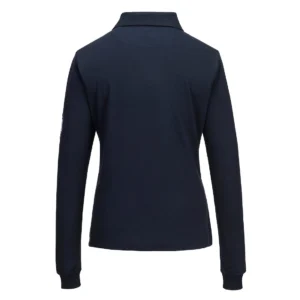 FR758 Modaflame Vlamvertragend Dames Poloshirt met lange mouw aanzicht 2