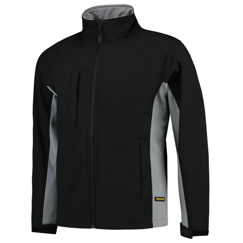 Tricorp 402002 Softshell Bicolor Zwart / Grijs
