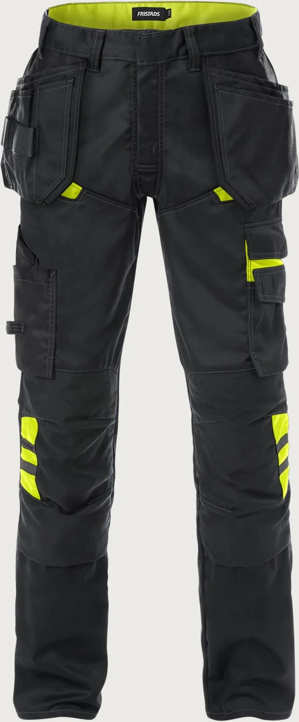 Fristads Werkbroek 2595 STFP Zwart/geel