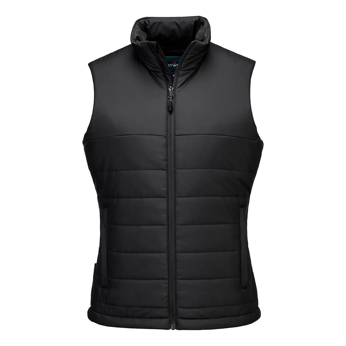 PORTWEST S607 Professioneel gevoerd Dames Baffle Gilet Zwart