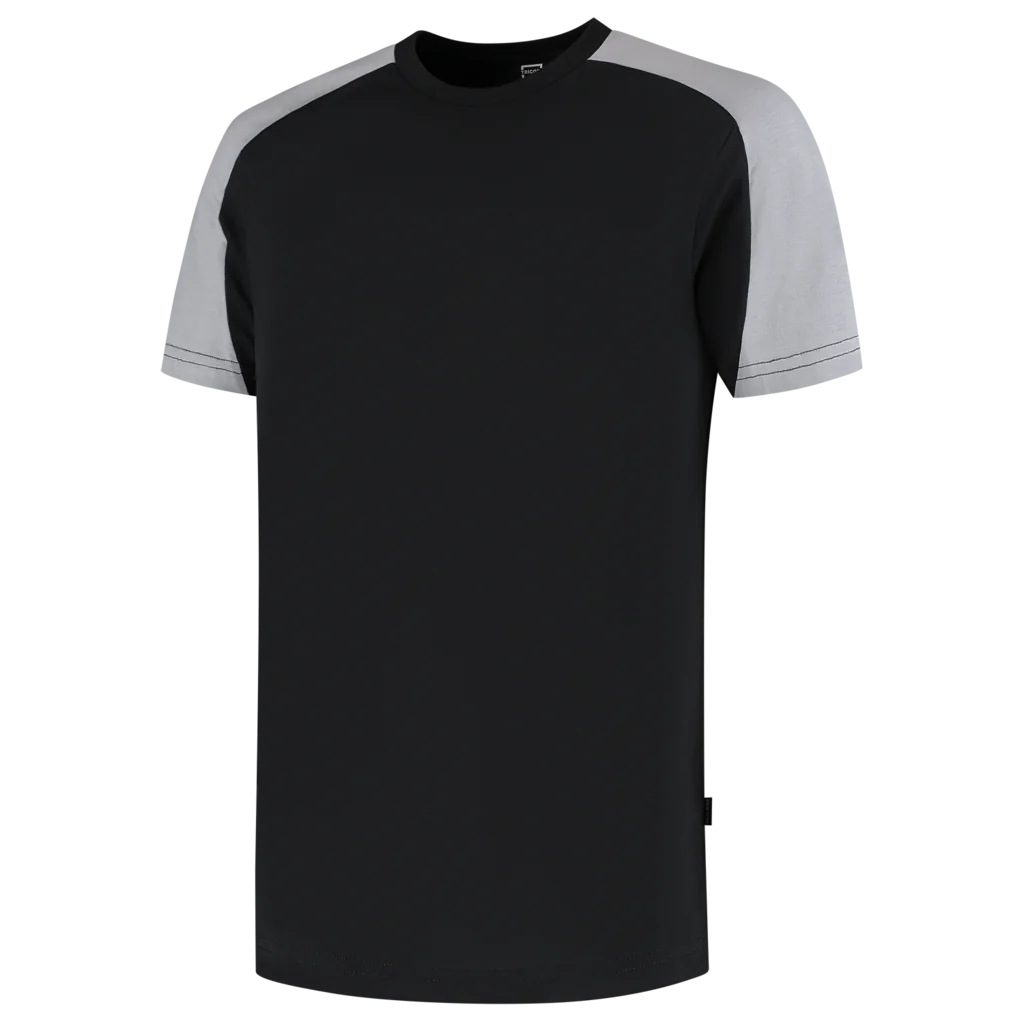 Tricorp 106106 T-shirt Bicolor Redefined Zwart / Grijs