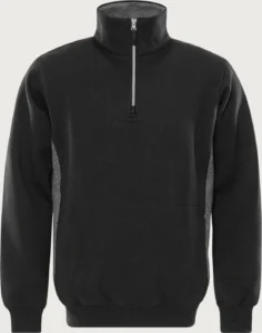 Sweatshirt met korte ritssluiting 1705 DF aanzicht 1