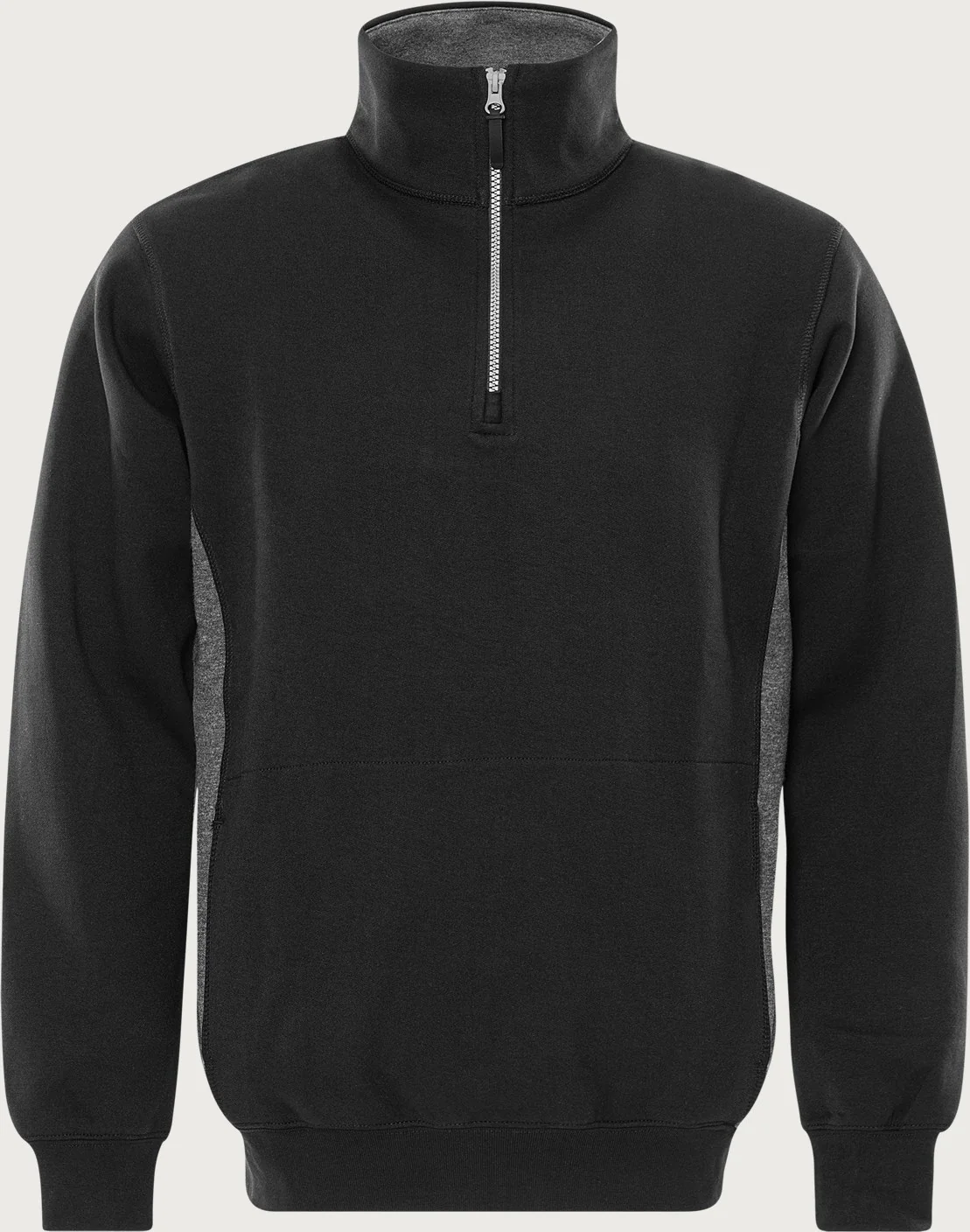 Sweatshirt met korte ritssluiting 1705 DF Zwart