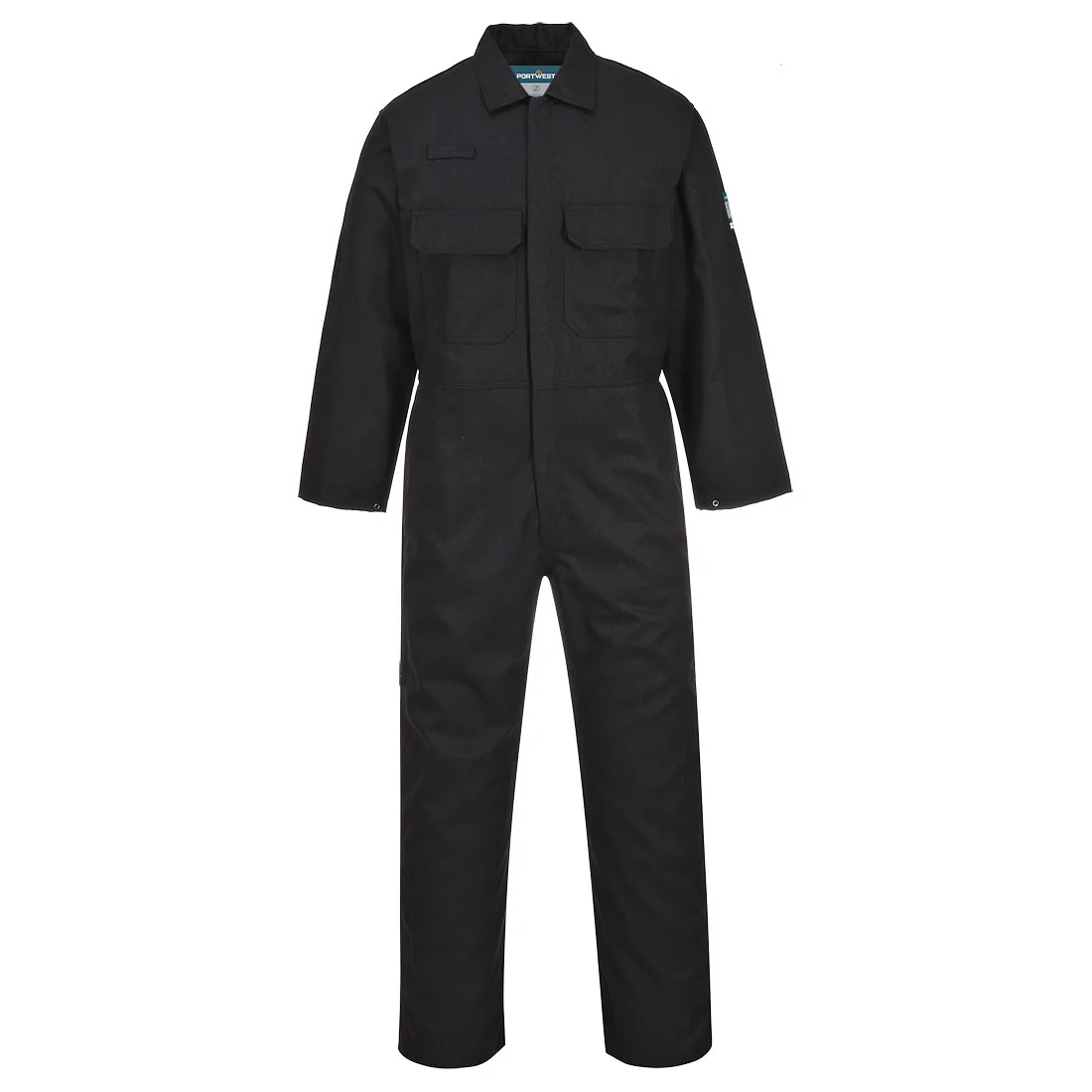 PORTWEST BIZ1 Bizweld Vlamvertragende Overall Zwart