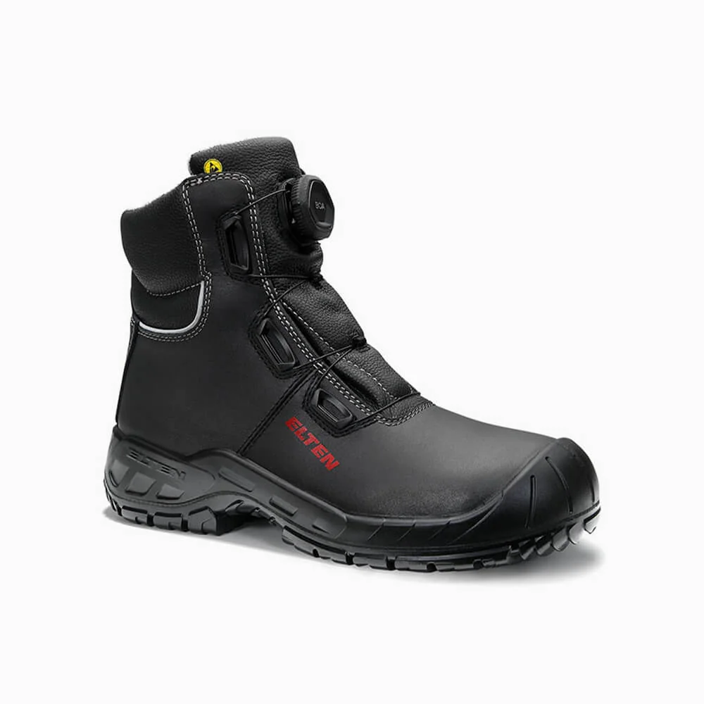 ELTEN veiligheidsschoen halfhoog LAURENZO BOA® Mid ESD Zwart