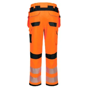 FR415 PW3 Vlamvertragende Modaflame Hi-Vis werkbroek met holsterzakken aanzicht 2