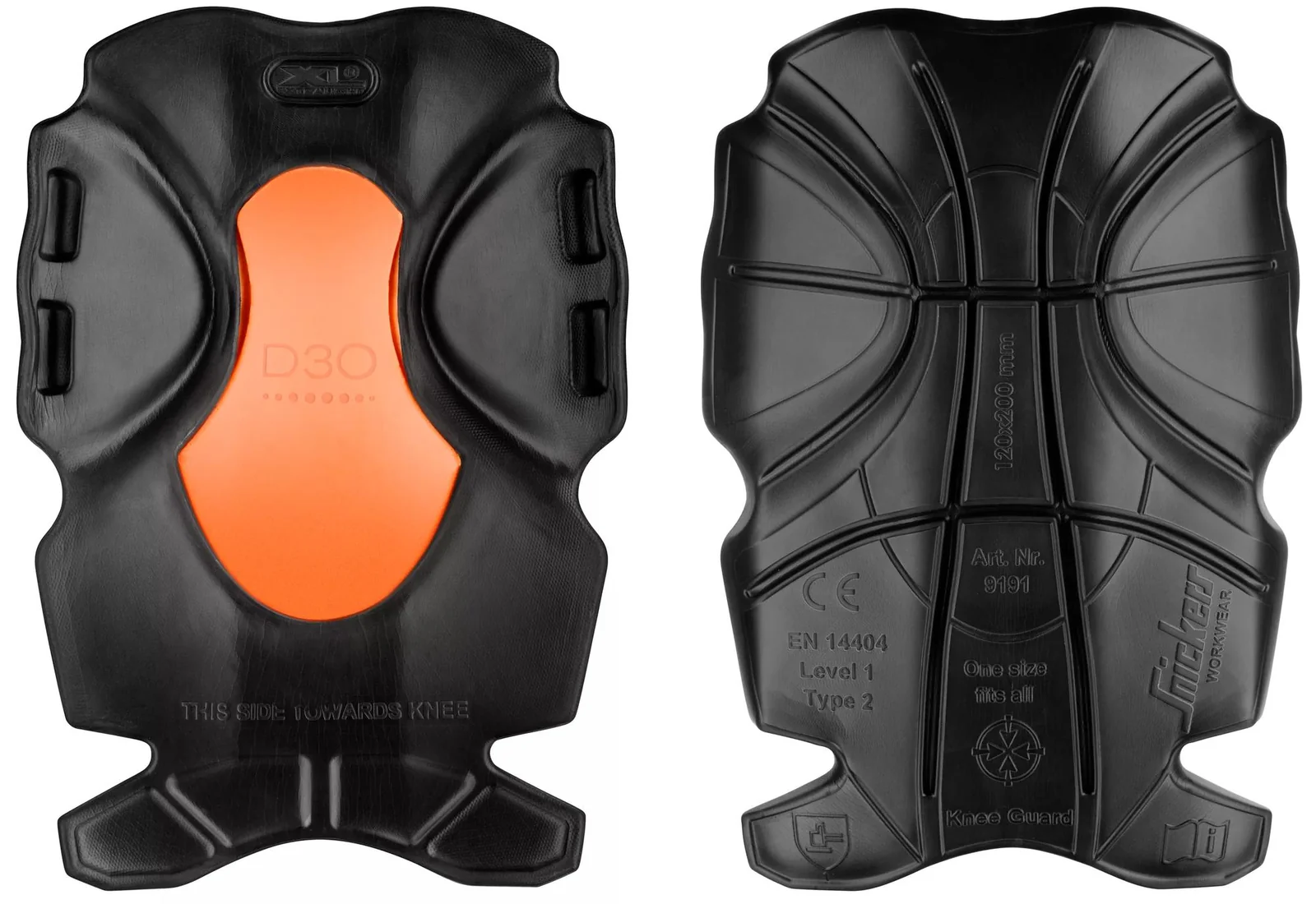 Snickers Workwear 9191 Black/Orange aanzicht 1