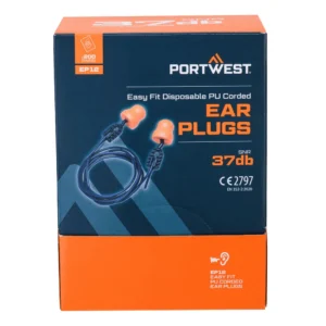 EP12 Easy Fit PU-schuim oordopjes met koord (200 paar) aanzicht 2