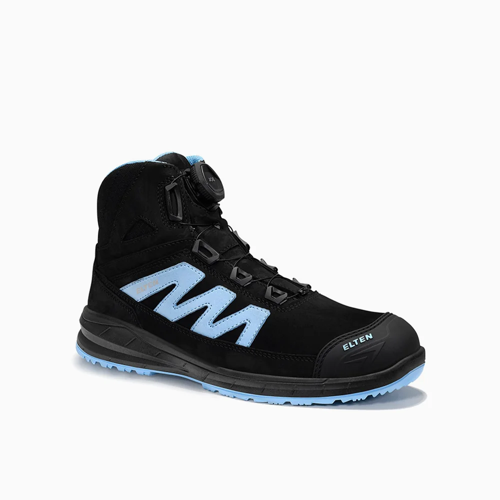 ELTEN veiligheidsschoen halfhoog MARTEN XXSports Pro BOA® black-blue Mid ESD Zwart/Blauw