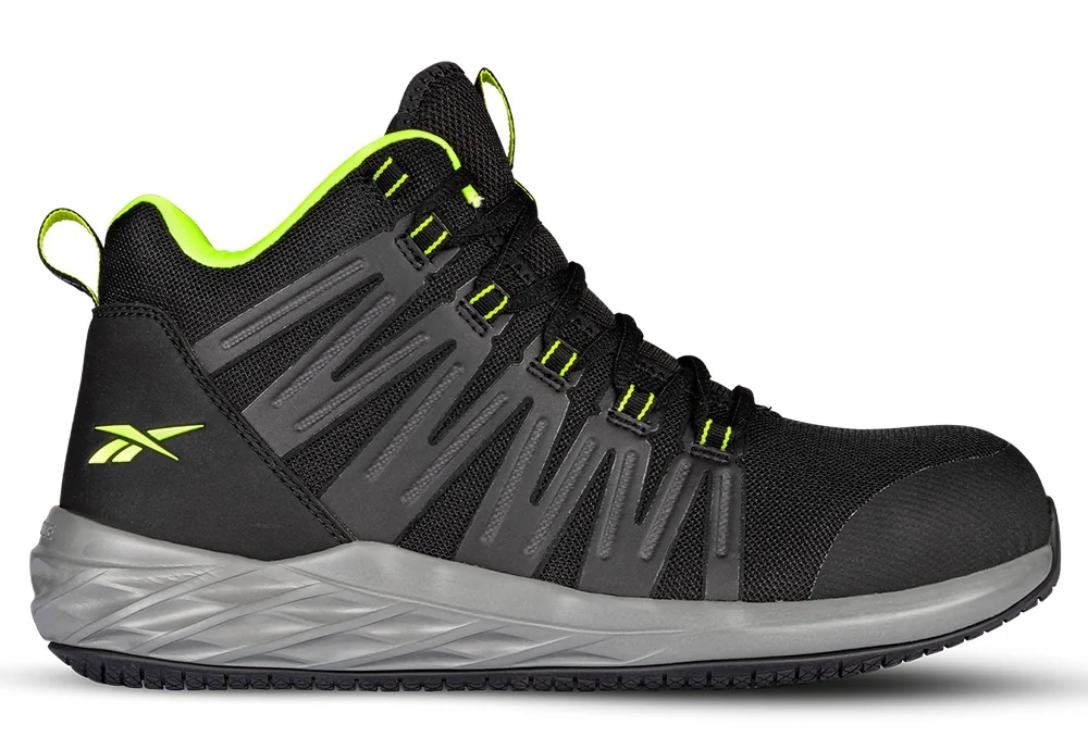 Reebok Astroride IB2222 S3S hoge veiligheidsschoen Zwart/groen