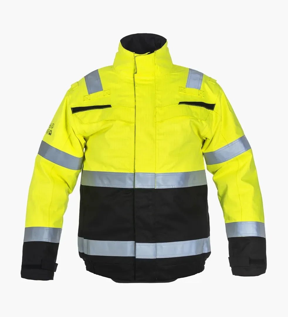 Hydrowear Multinorm Jack Morpeth Fluor Geel - Zwart