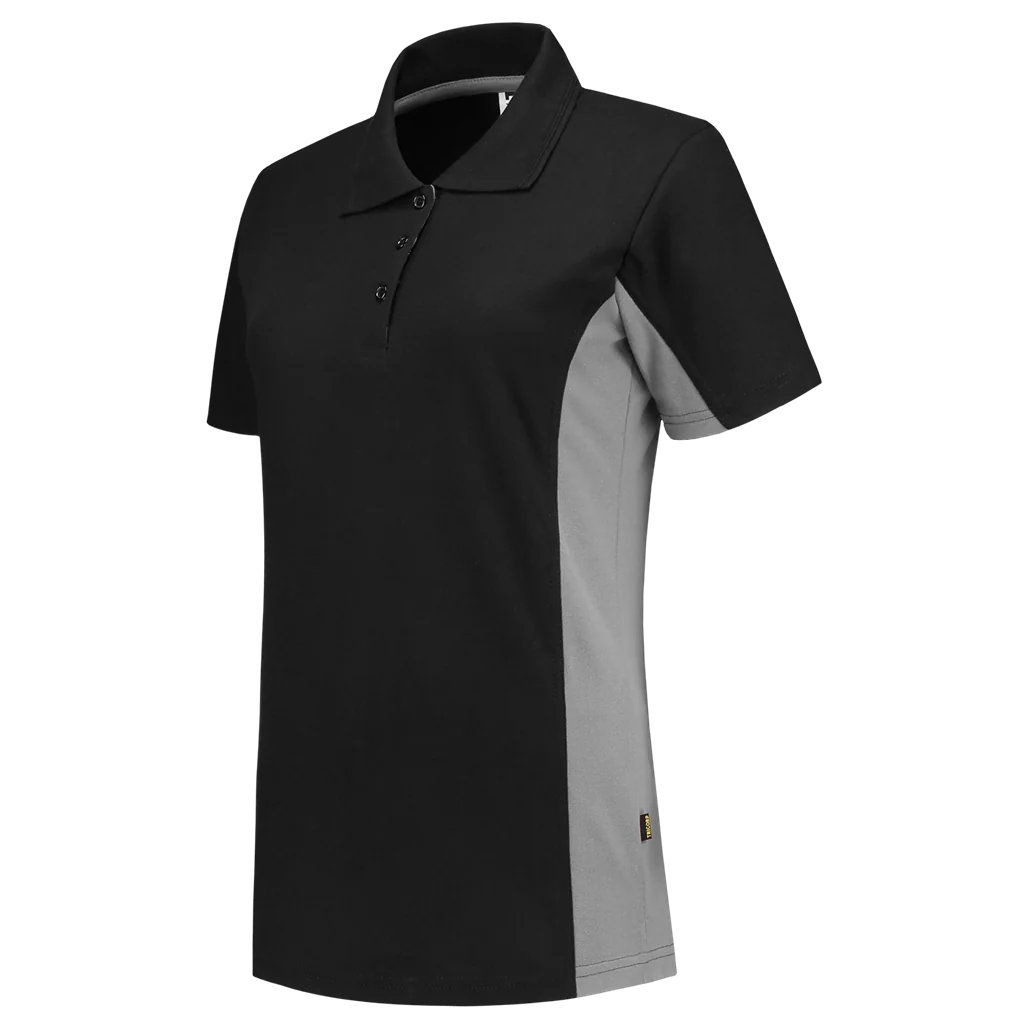 Tricorp 202003 Poloshirt Bicolor Dames Zwart / Grijs