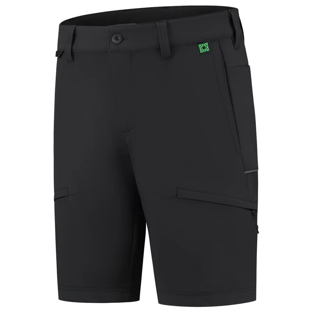 Tricorp 502703 Werkbroek Fitted Stretch Kort RE2050 Zwart