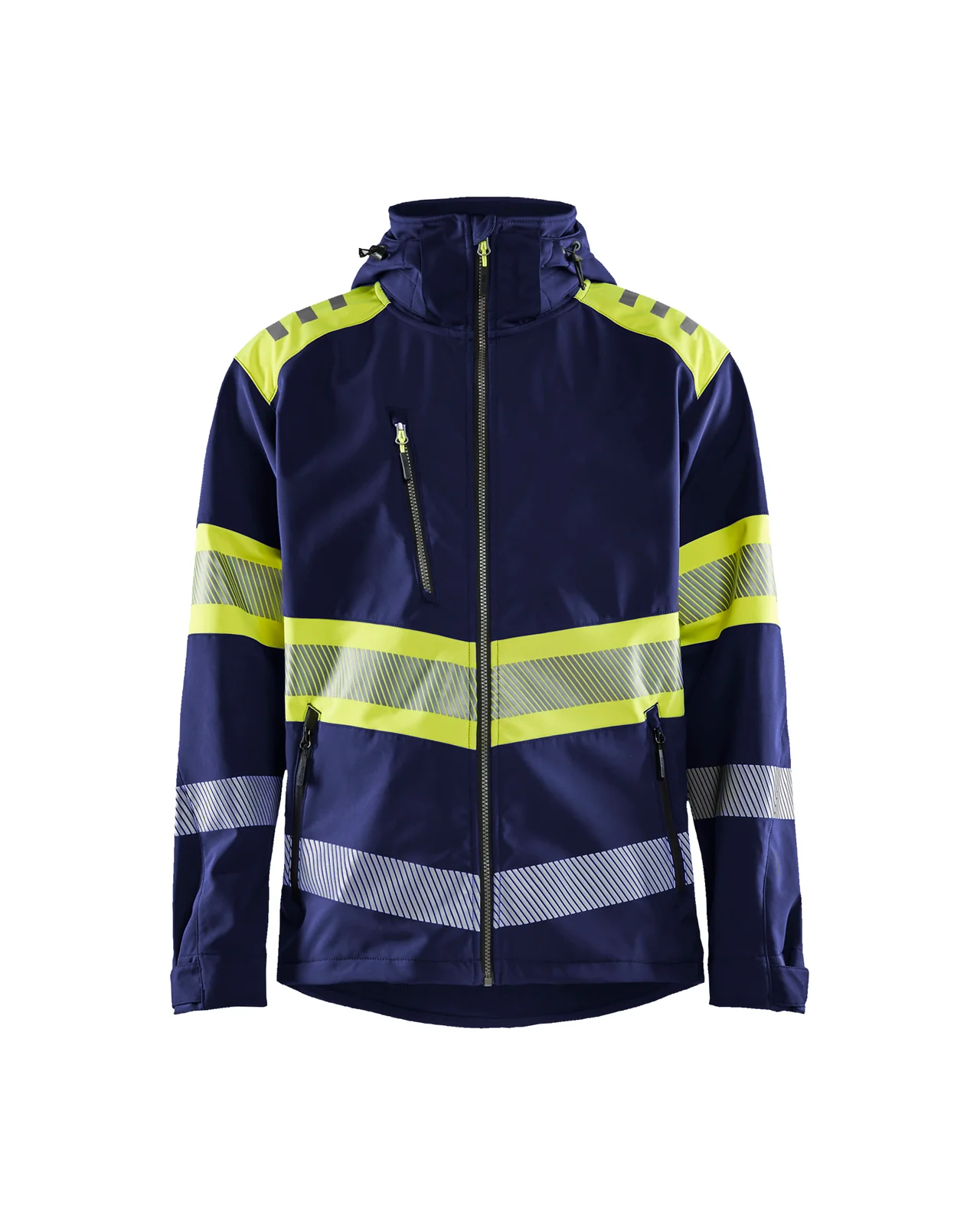 Blåkläder 44942513 Softshell jack High Vis Marine / High Vis Geel