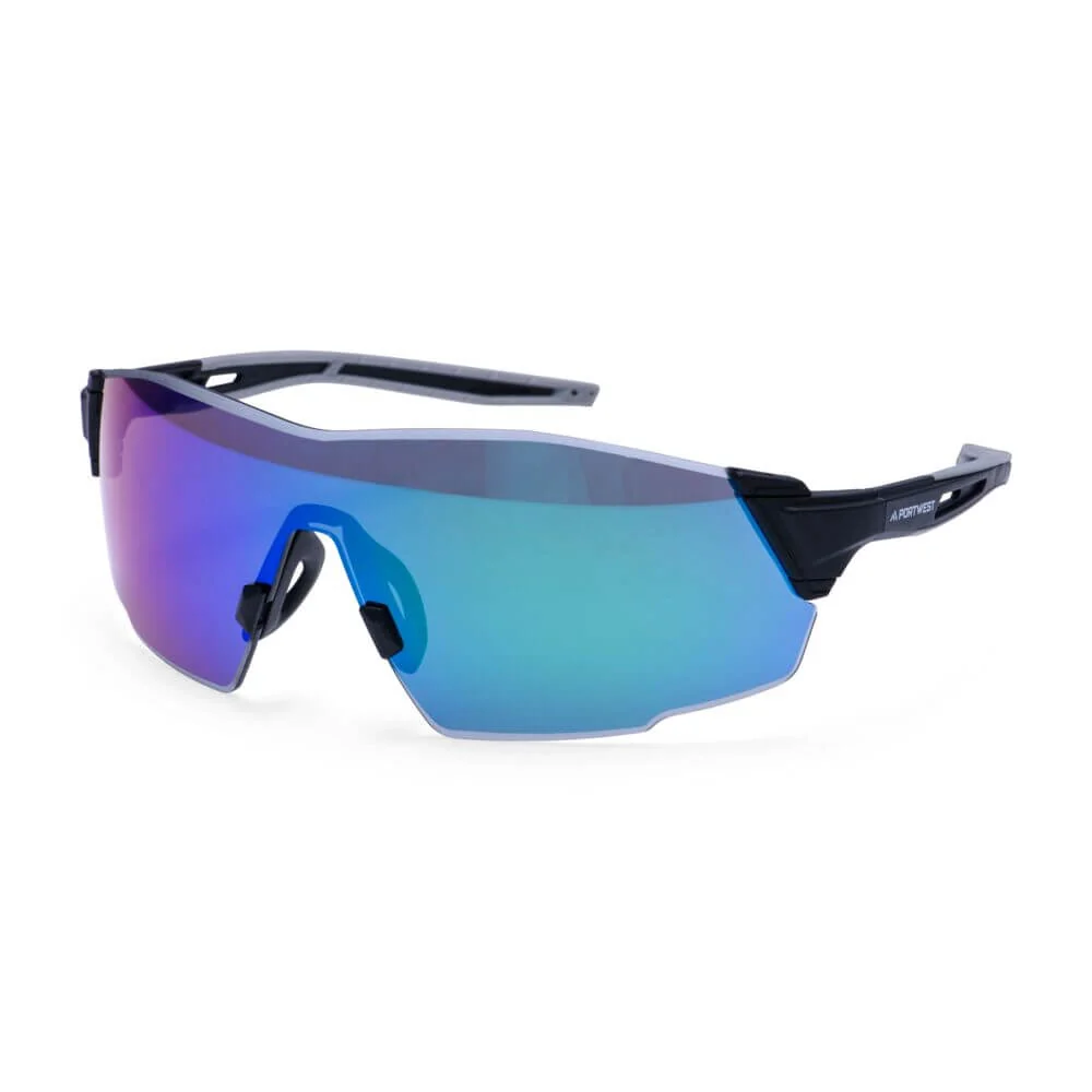 PORTWEST PT01 Veiligheidsbril met zijschermen Blauw Gespiegeld