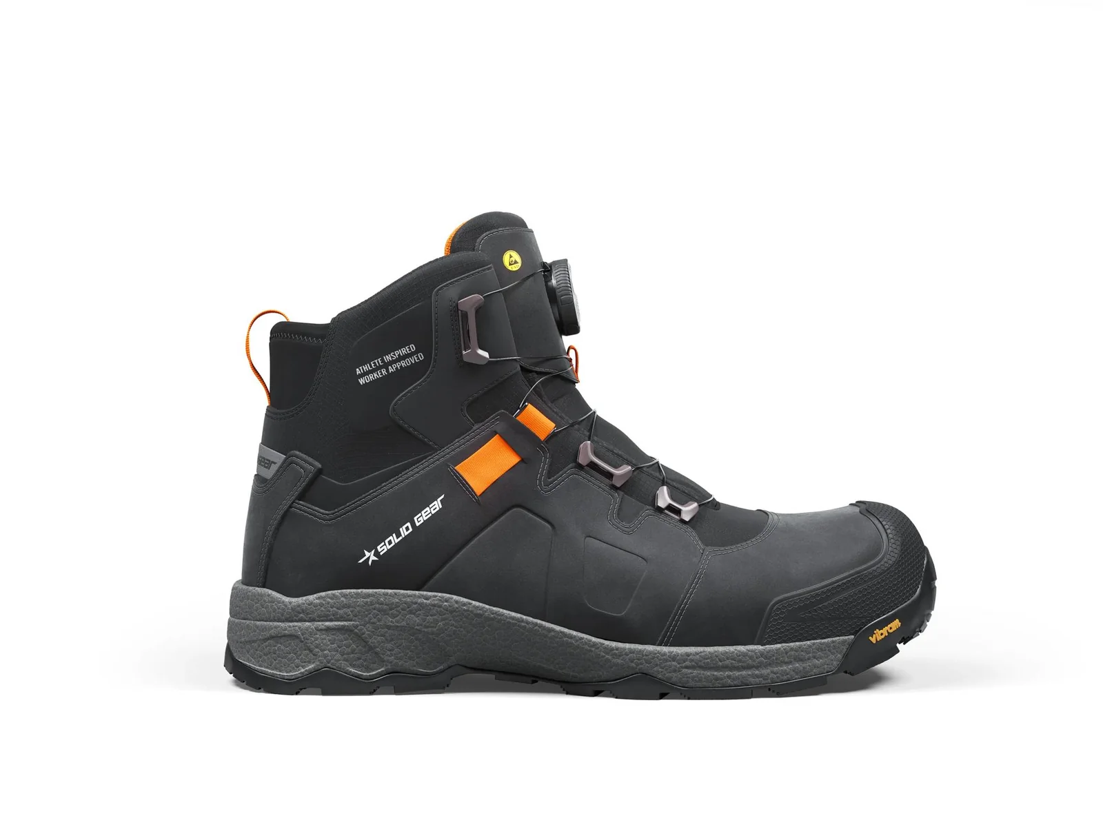 Vapor 3 Mid halfhoge werkschoen S3S Zwart / Oranje