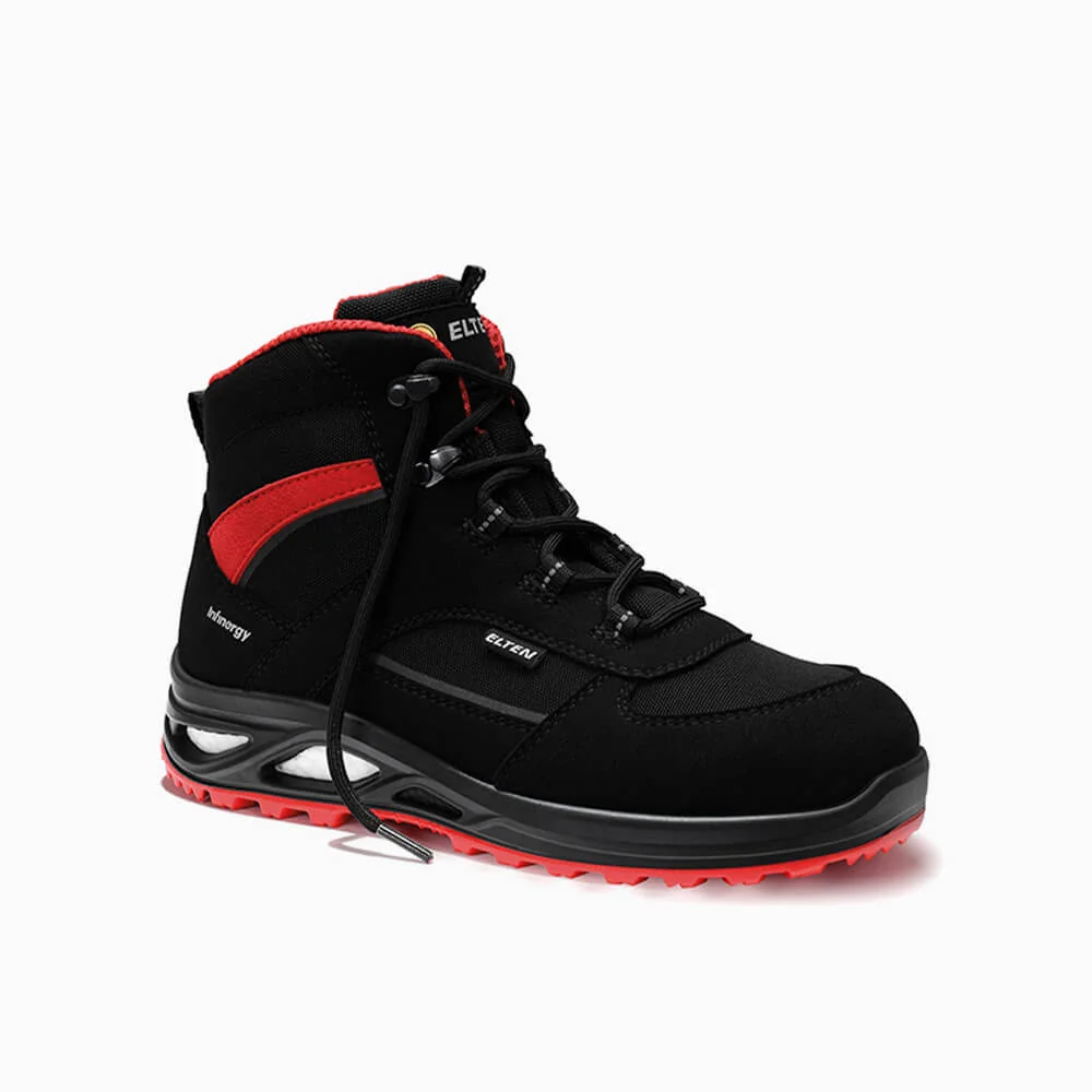 ELTEN veiligheidsschoen halfhoog voor dames HANNAH XXTL black-red Mid ESD Zwart/Rood