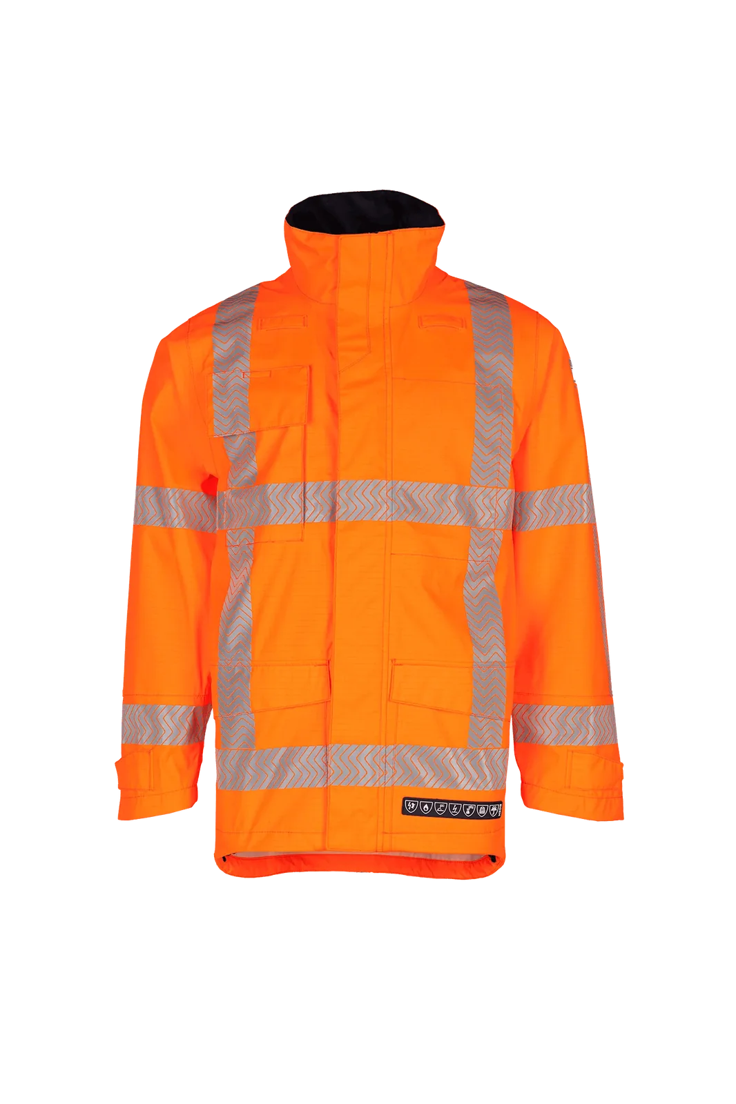 Sioen Beltrum High-vis regenjas, ARC bescherming Fluo-oranje