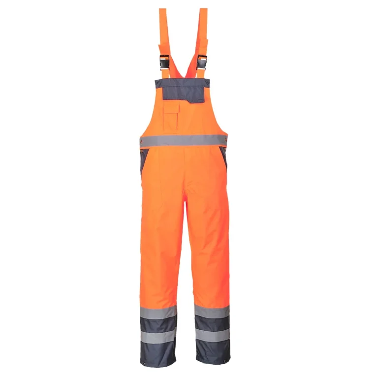 PORTWEST S488 Twee Kleuren Amerikaanse Overall - Ongevoerd Oranje/marine