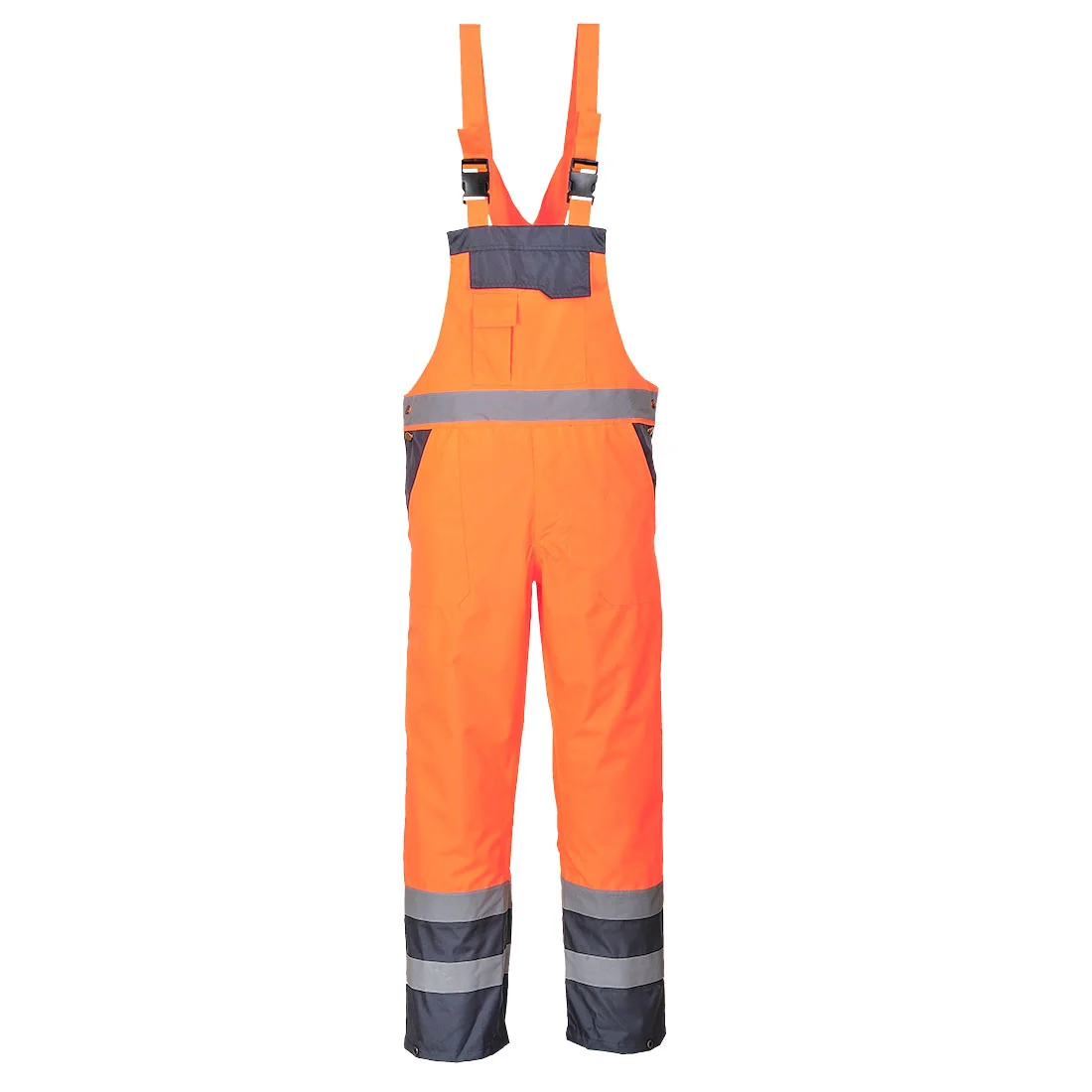 PORTWEST S488 Twee Kleuren Amerikaanse Overall - Ongevoerd Oranje/marine