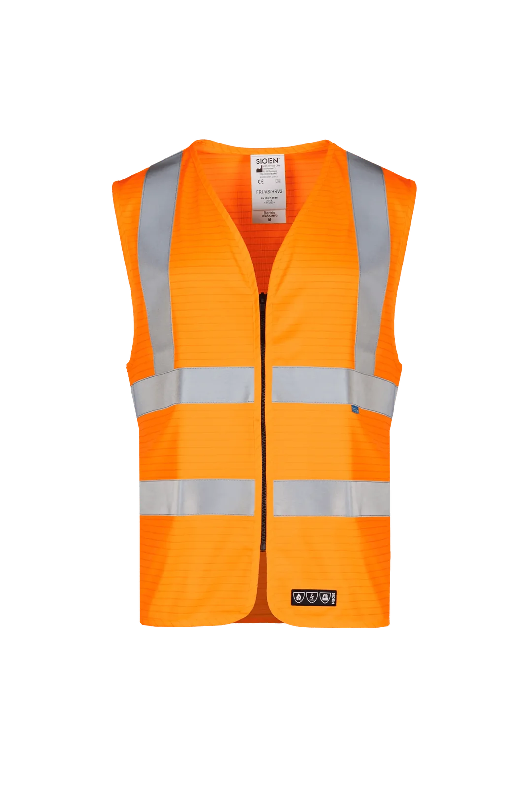 Sioen Bertrix Vlamvertragend, antistatisch veiligheidsvest Fluo-oranje