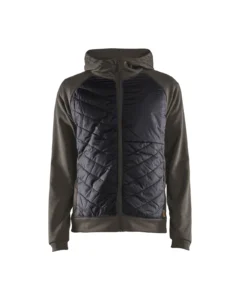 34632526 Hooded Hybride sweatshirt met rits aanzicht 1