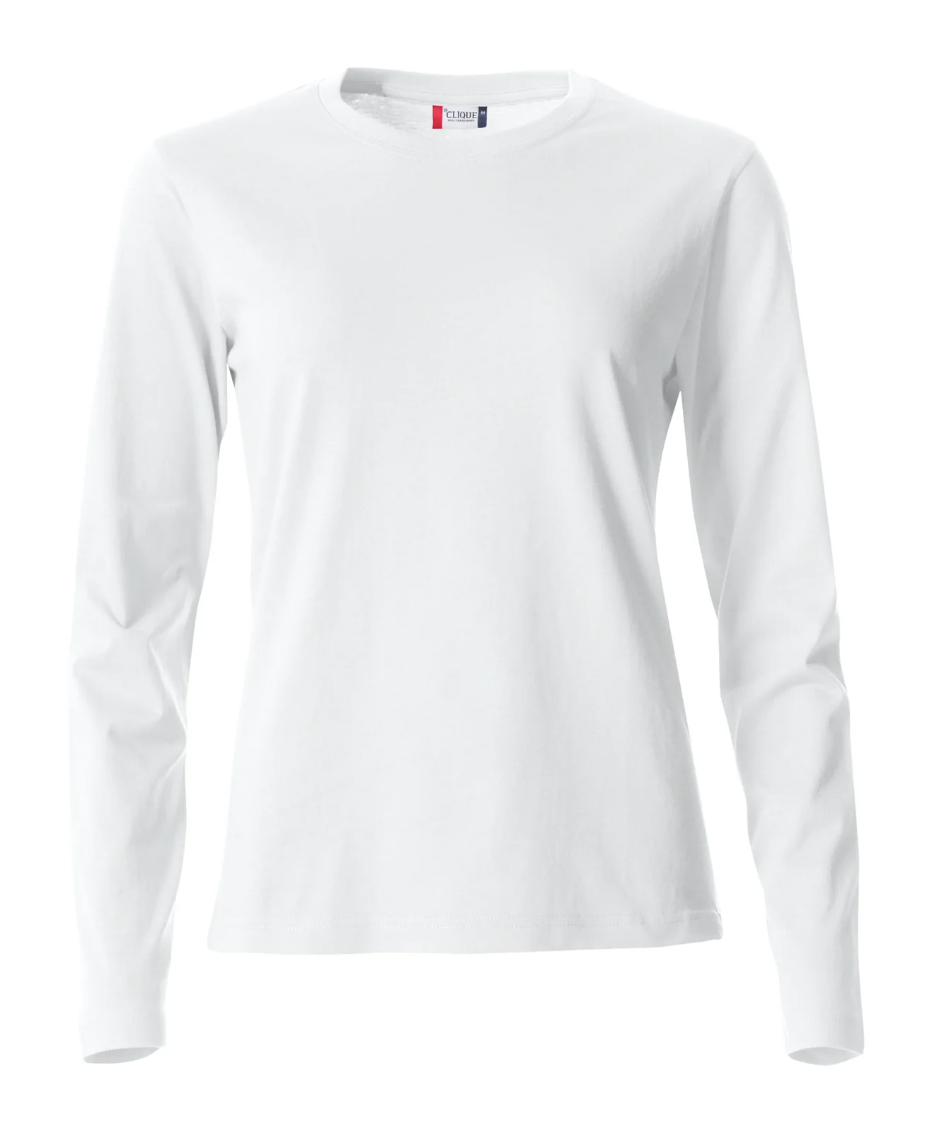 Clique Basic-T L/S Dames Wit