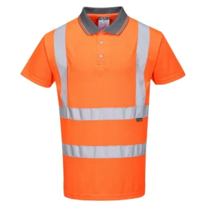 RT22 Hi-Vis Korte Mouw Polo RIS aanzicht 1