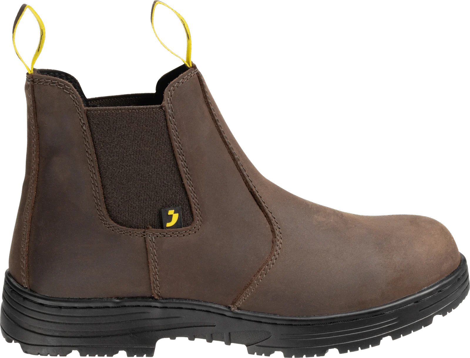Safety Jogger JACKMAN S3 Chelsea werklaars Donkerbruin aanzicht 1