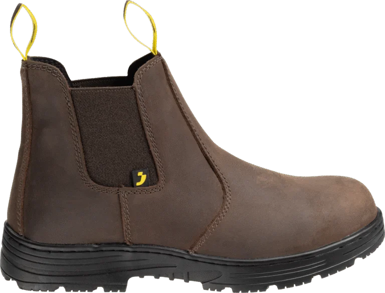 Safety Jogger JACKMAN S3 Chelsea werklaars Donkerbruin aanzicht 1