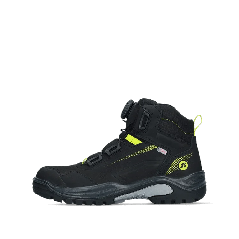 Bata Traxx 247 zwart/geel aanzicht 1