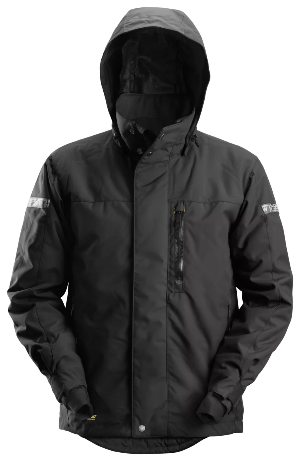 Snickers Workwear 1102 Zwart/Zwart aanzicht 1