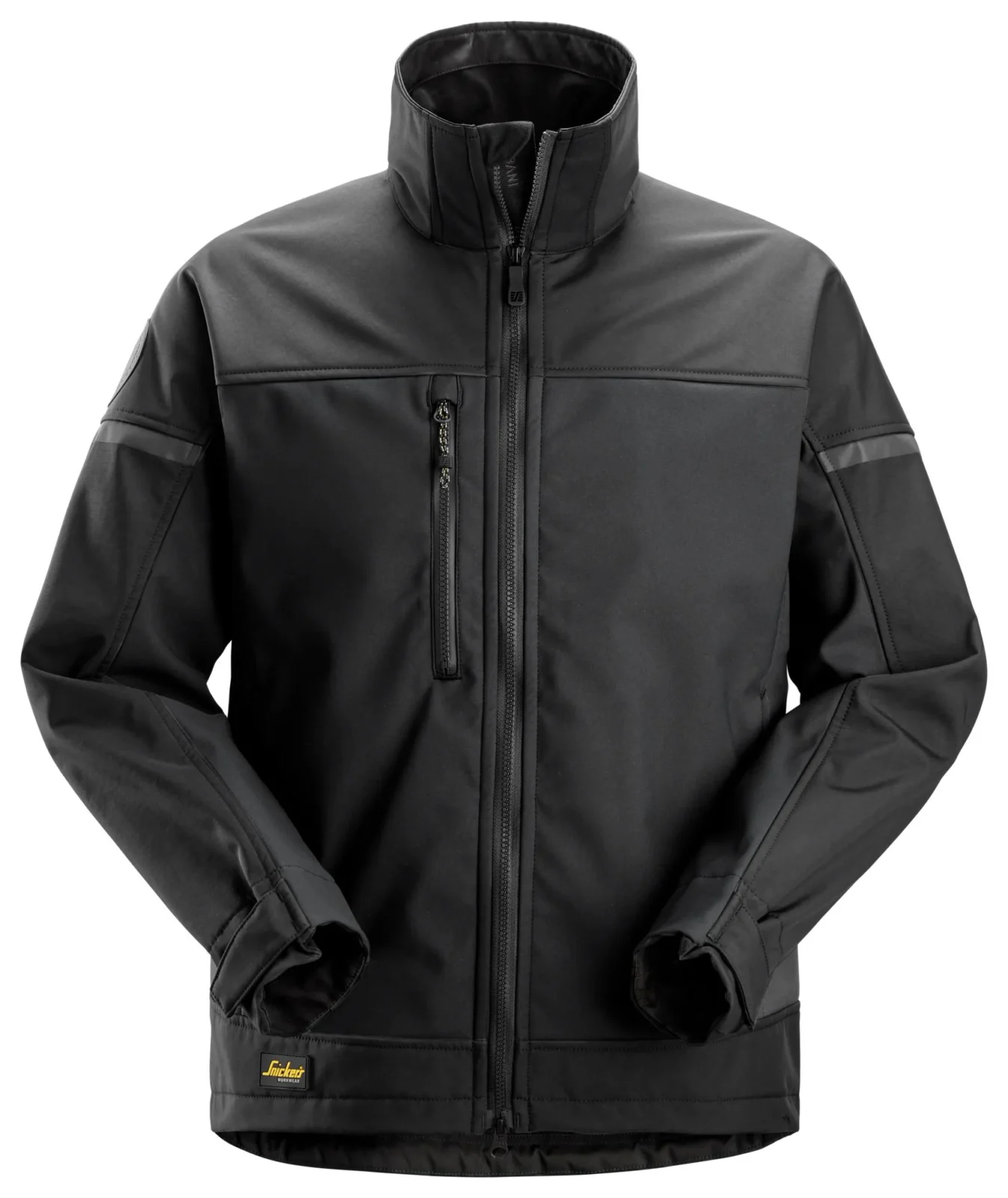 1216 Softshell Stretch Werkjas Zwart/Zwart