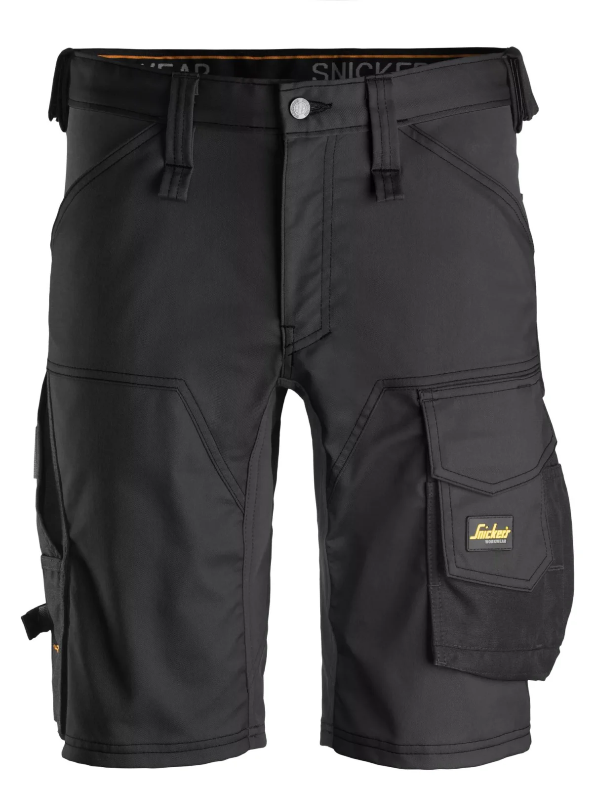 6143 2-Way Stretch Werkshorts Zwart/Zwart
