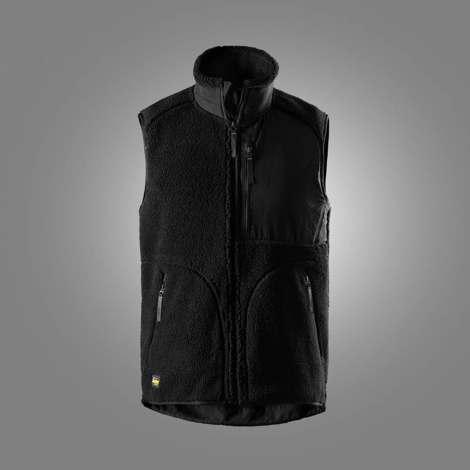 8006 Teddy Vest Zwart/Zwart