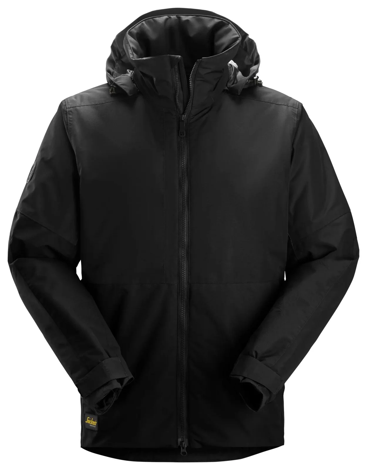Snickers Workwear 1104 Zwart/Zwart aanzicht 1