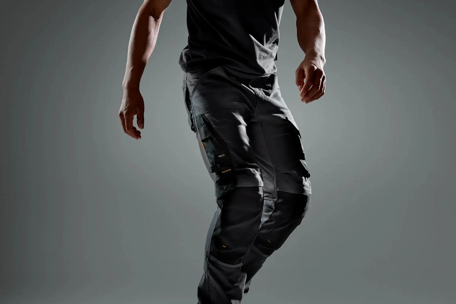Snickers Workwear 6344 Staalgrijs/Zwart aanzicht 1