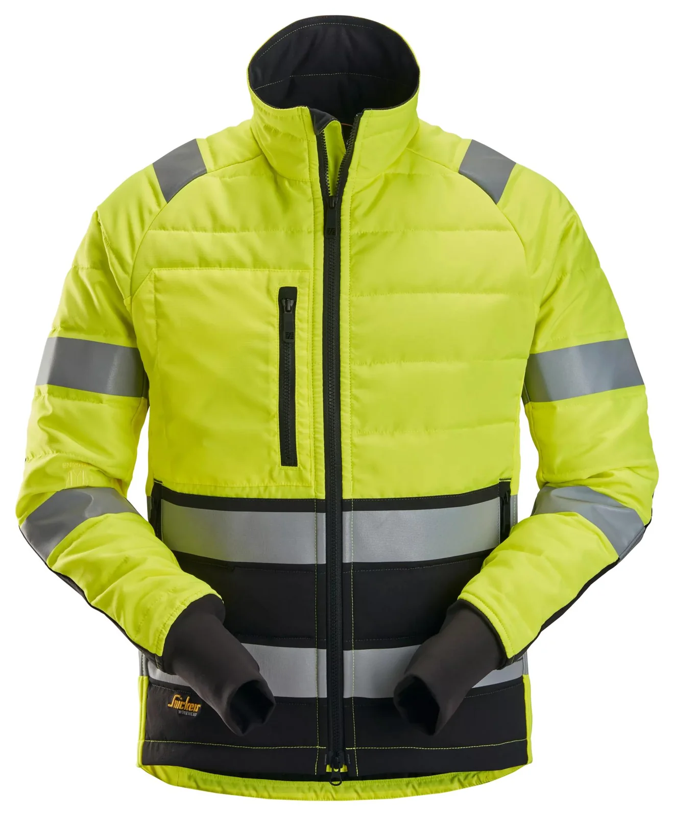 Snickers Workwear 8134 Geel/Zwart aanzicht 1